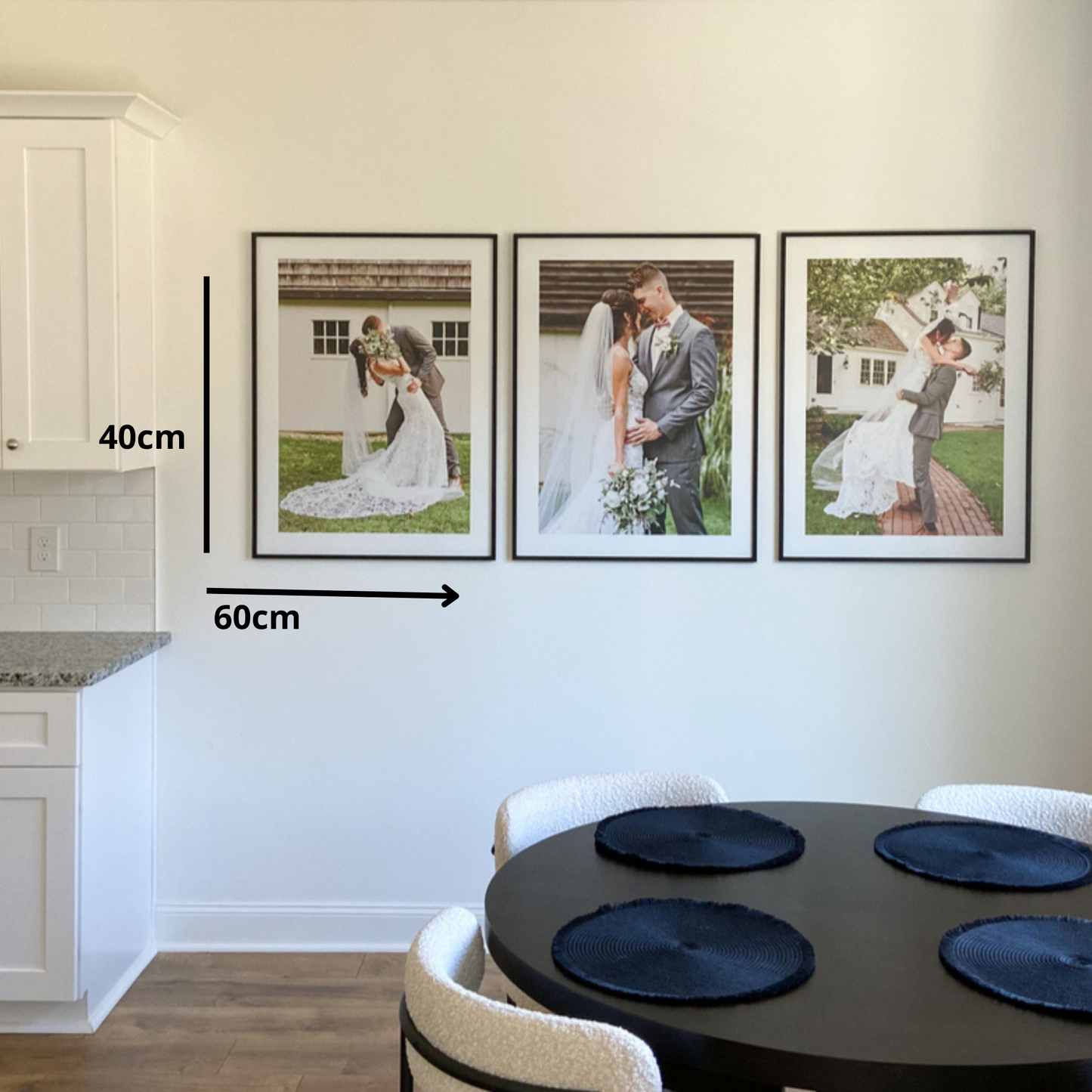 Cuadro de 40x60cm con foto impresa y adhesivos (Promo)