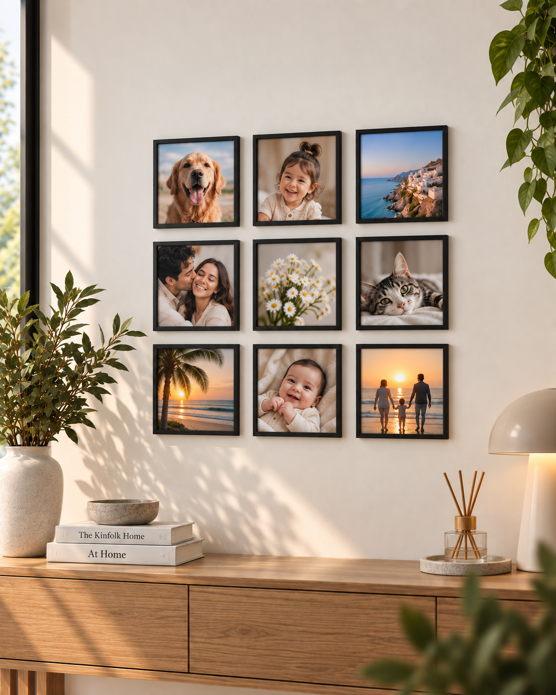 Pack de 9 cuadros 20x20 cm con foto impresa y adhesivos - Image 11