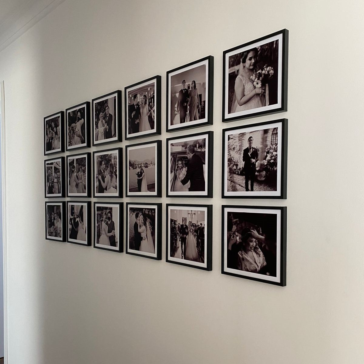 Cuadro de 20x20 cm + foto impresa y adhesivo en la parte de atrás