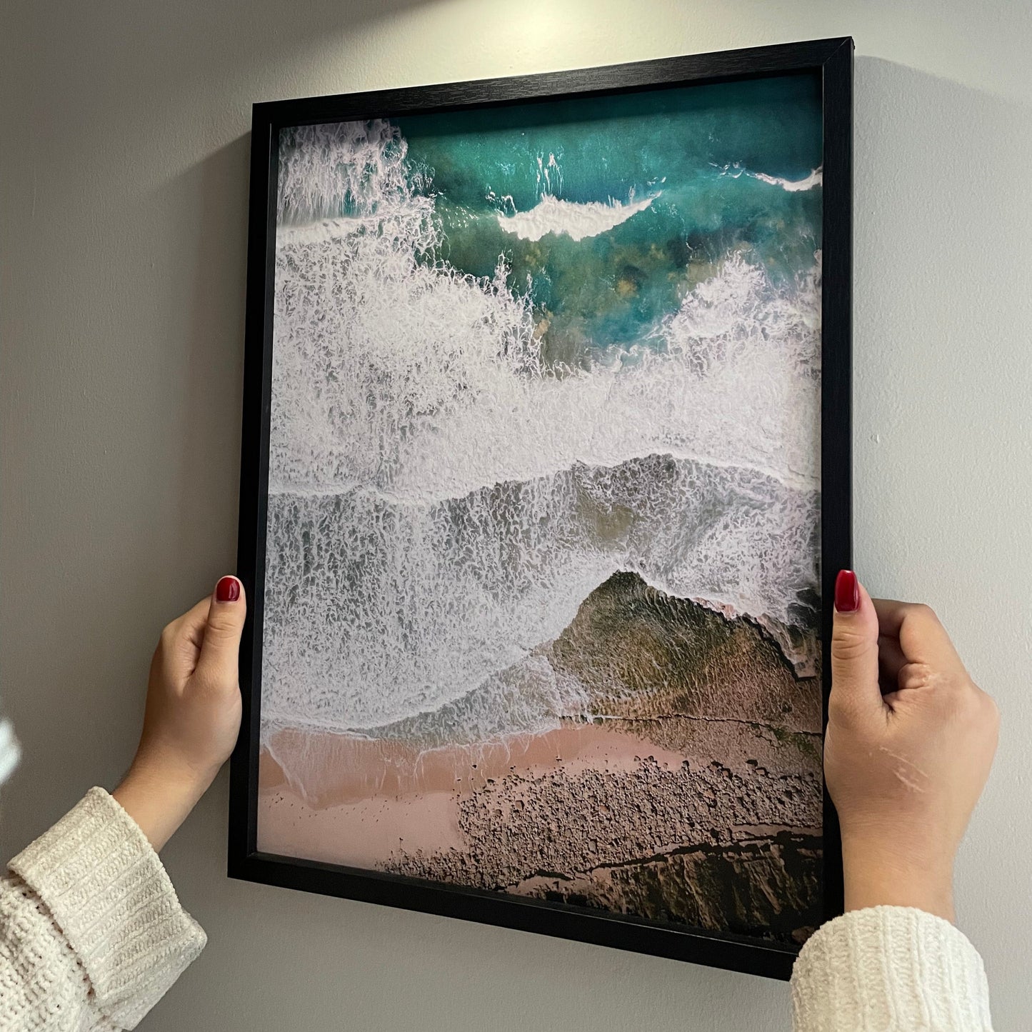 Cuadro de 30x40cm con foto impresa y adhesivos (Promo)