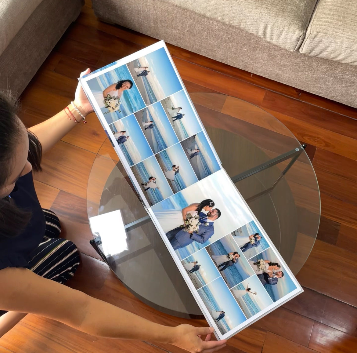 Fotoalbum Eternum de 40x30 cm con 200 fotos, tapa dura, estampado personalizado y diagramación profesional (Promo)