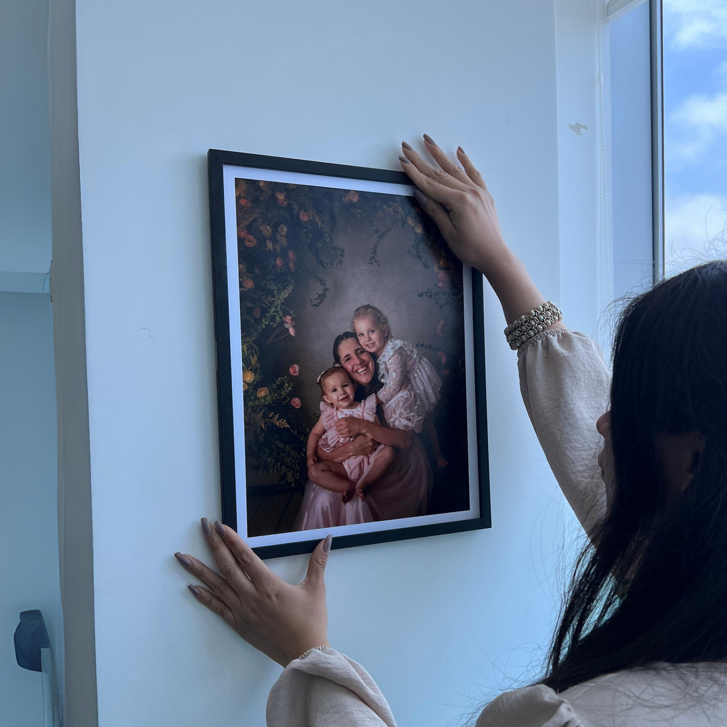 Cuadro de 30x40cm con foto impresa y adhesivos (Promo)