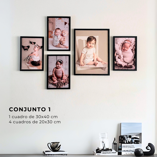 Conjunto de cuadros 01 + fotos y adhesivos (Ofertas DDM💖)