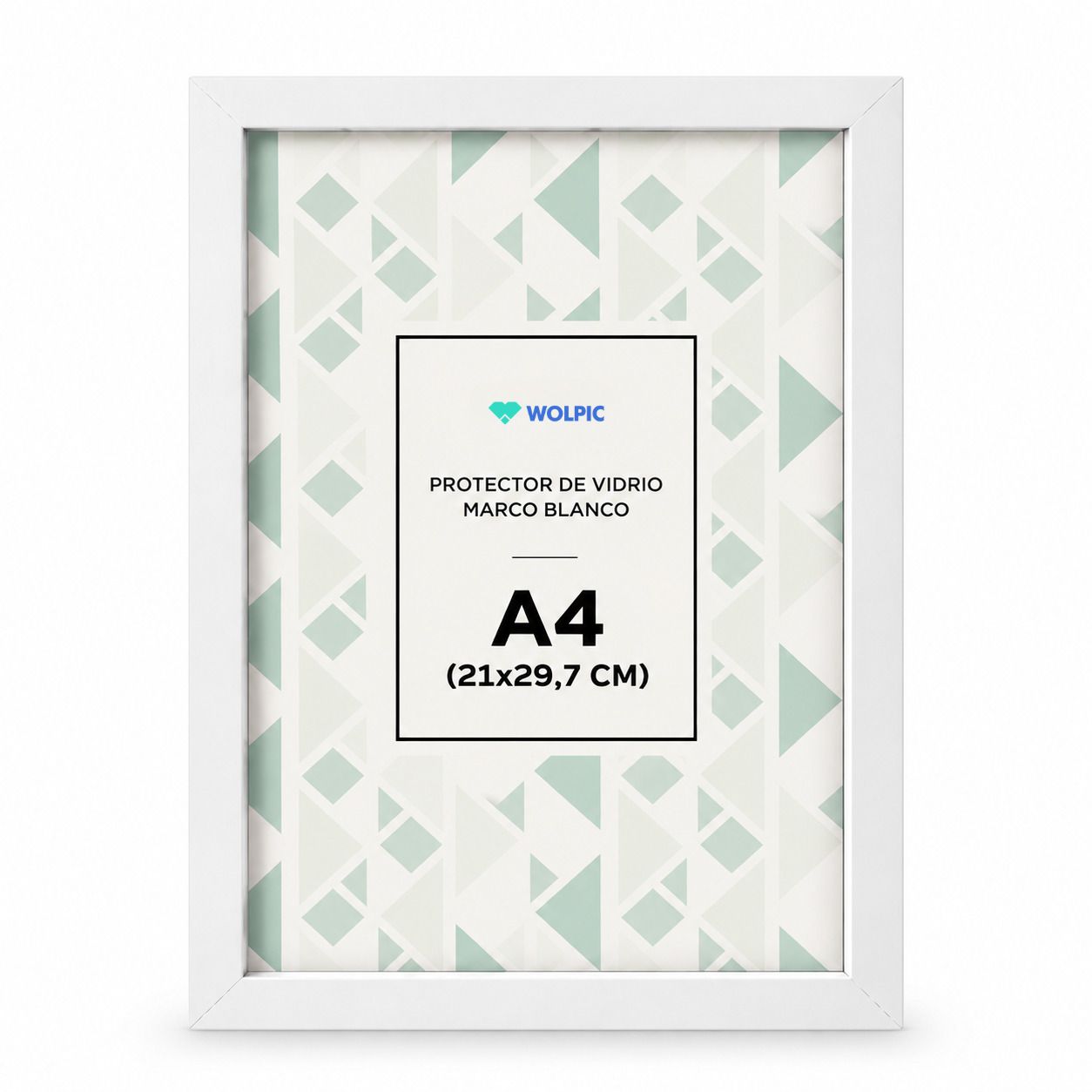Cuadro A4 de madera pino con vidrio y adhesivos - Gallery 2