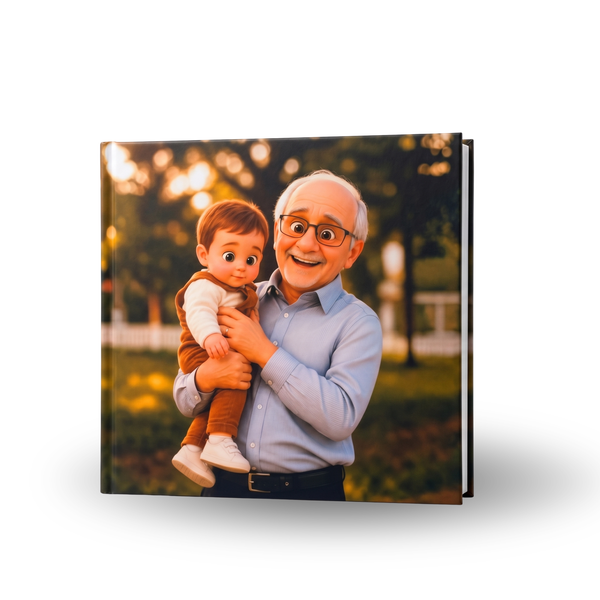 Album de 18x18 cm con Diseño Pixar hecho con IA, tapa dura y diagramación automática (Promo) - Secondary