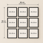 Pack de 9 cuadros 20x20 cm con foto impresa y adhesivos - Thumbnail 4