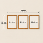 Pack 3 cuadros 20x30cm marco de madera con foto impresa y adhesivos 3M (Promo) - Thumbnail 4