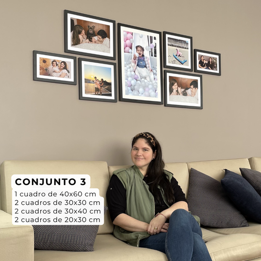 Conjunto  de cuadros 03 + fotos y adhesivos (Promo)