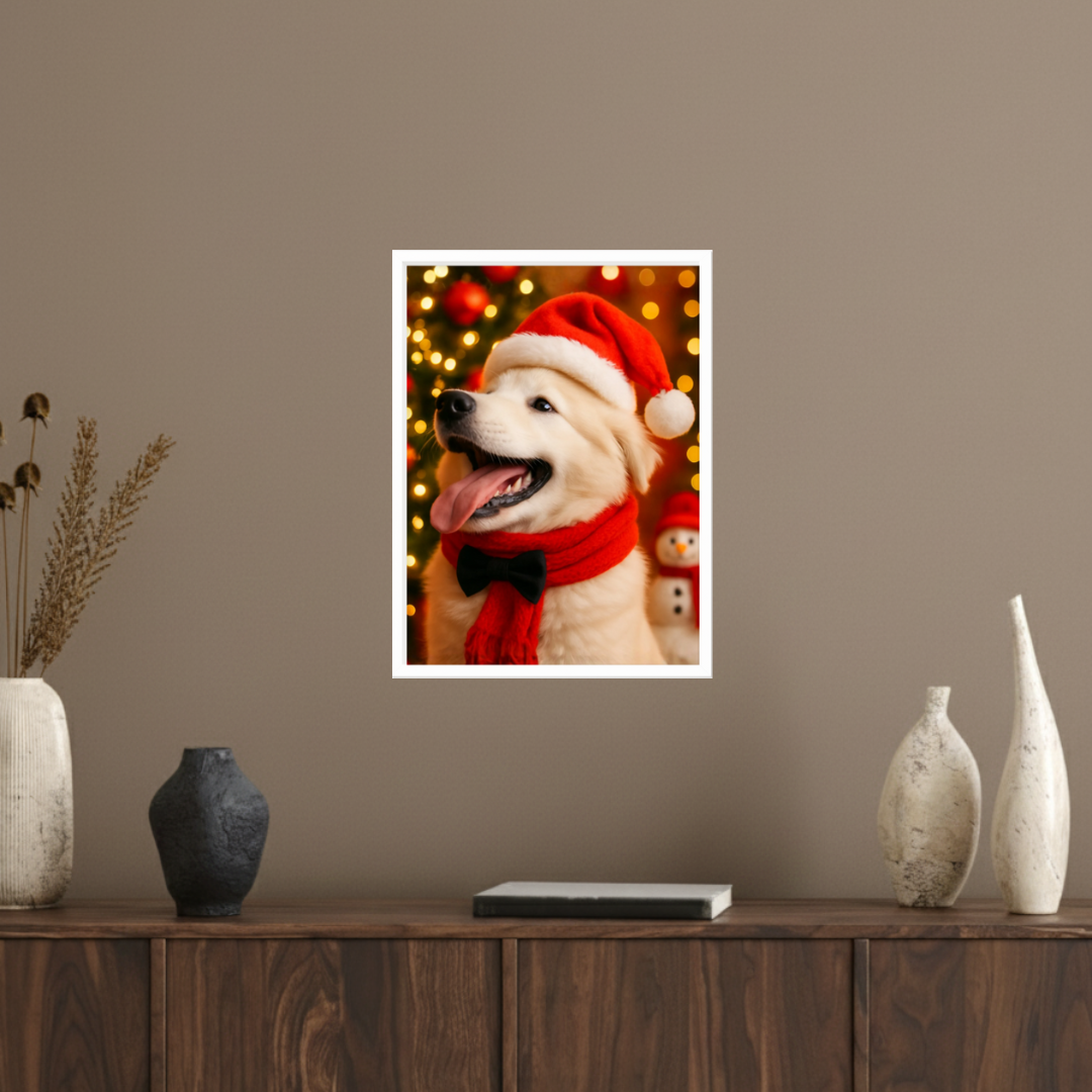 Retrato de Mascotas (hecho con IA) desde 20x20 cm, con foto impresa y adhesivos (Promo)