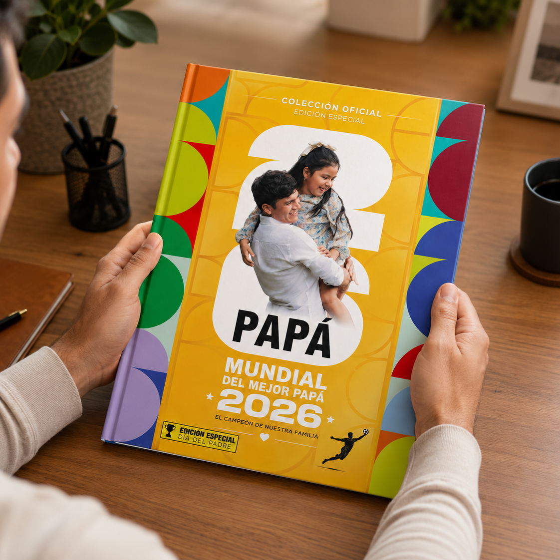 Portada Mundial 2026™ – Álbum Personalizado 24x20 cm Vertical, Edición Especial con tapa dura y diagramación automática