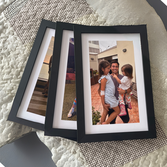 Pack 3 cuadros 20x30cm con foto impresa y adhesivos 3M (Promo)
