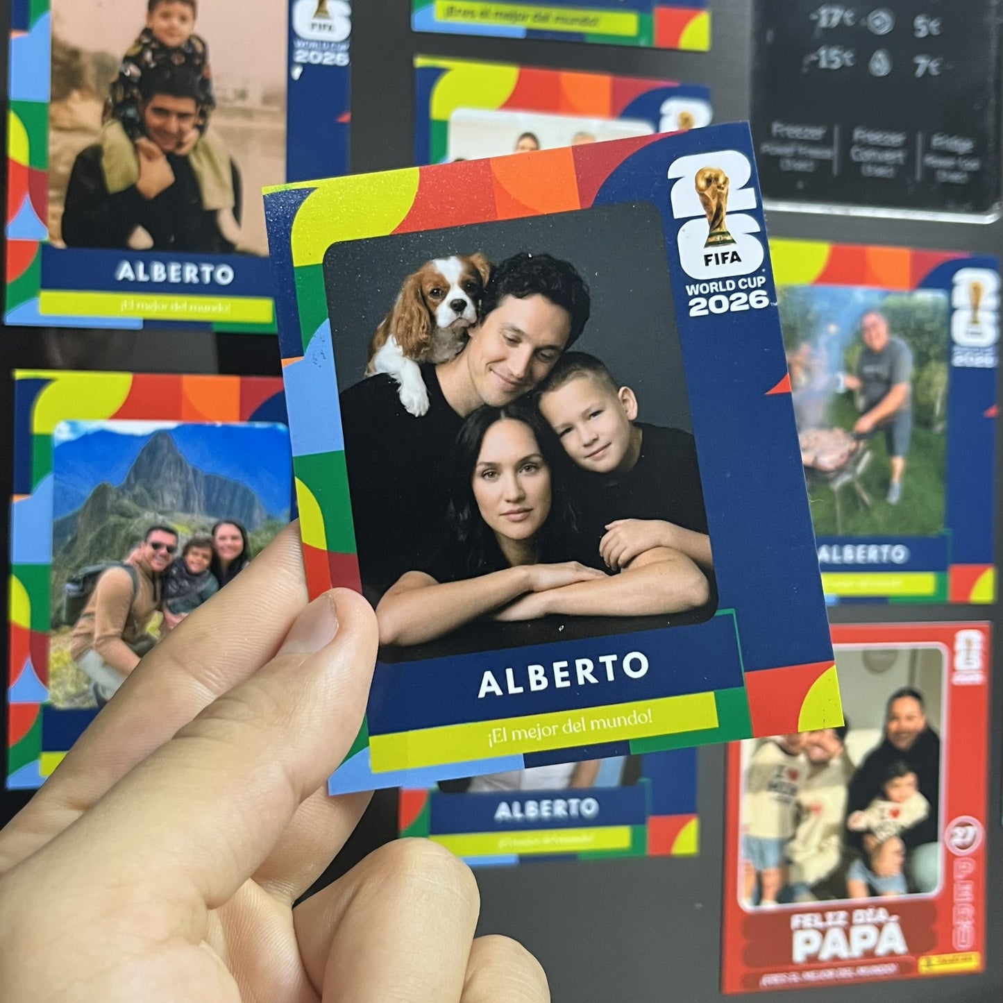 Promo: 8 fotos imantadas diseño Mundial de futbol de 10x8.5 cm en Fotopapel Premium, pegalo en tu refrigerador (Promo Dia del Padre)