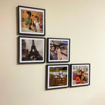 Pack 5 cuadros de 20x20 cm, con adhesivos y foto impresa (Promo Aniversario) - Thumbnail 4
