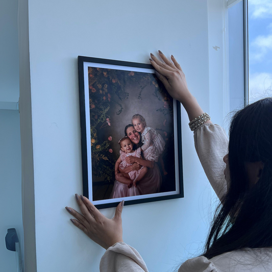 Cuadro de 30x40cm con foto impresa y adhesivos (Promo)